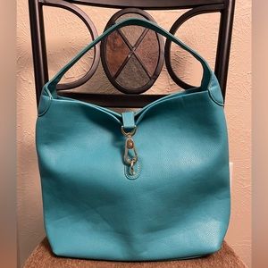Large teal tote NWOT